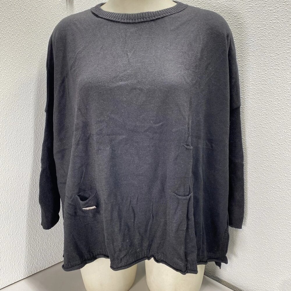 Mersea Wide Catalina Soft Knit Sweater Black 4–6